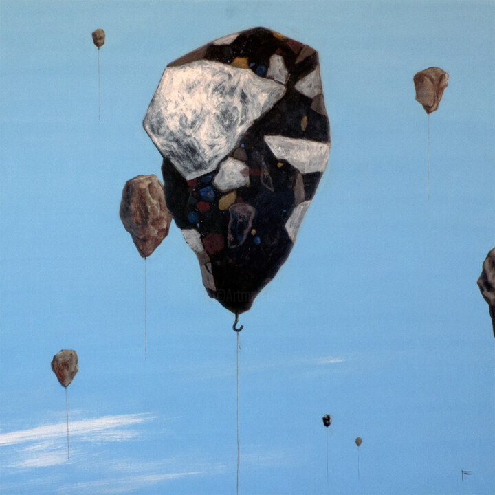 Schilderij getiteld "High hopes" door Tino Perdic, Origineel Kunstwerk, Acryl