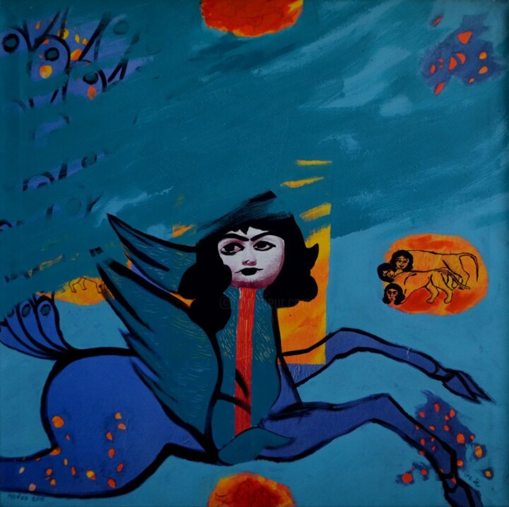 Shahnameh 绘画, 31.5x31.5 in