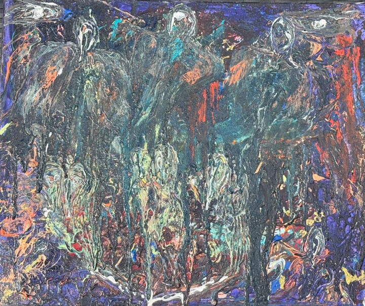 Les gardiens Malarstwo, 17,7x21,7 in