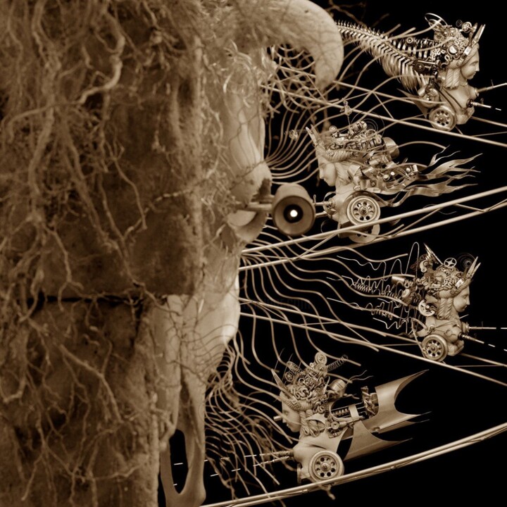 Photography titled "Vizit to Minotaurus" by Van O, Original Artwork, Analog photography