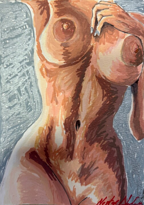 I’ll wait 绘画, 7.9x5.9 in