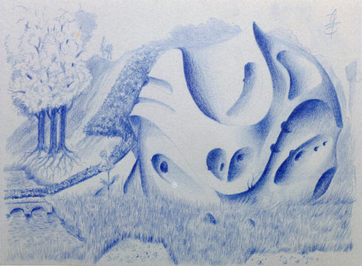 War schon immer da. 图画, 11.6x15.9 in