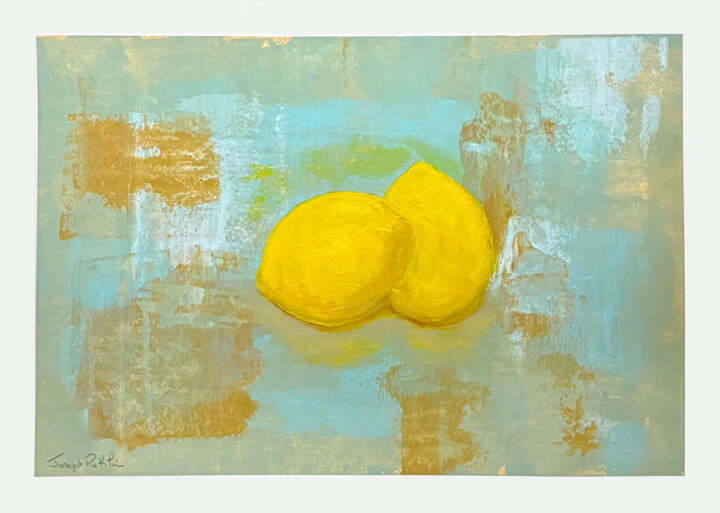 Deux citrons 绘画, 16.5x11.7 in