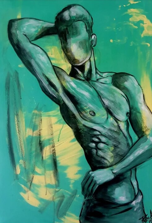 Team Love 绘画, 27.6x19.7 in