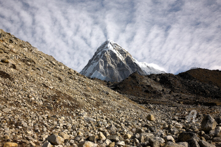 Photography titled "Pumori - Himalayas…" by Scott Gregory Banner, Original Artwork, Digital Photography