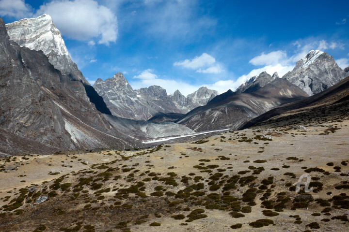 Photography titled "Valley and mountain…" by Scott Gregory Banner, Original Artwork, Digital Photography