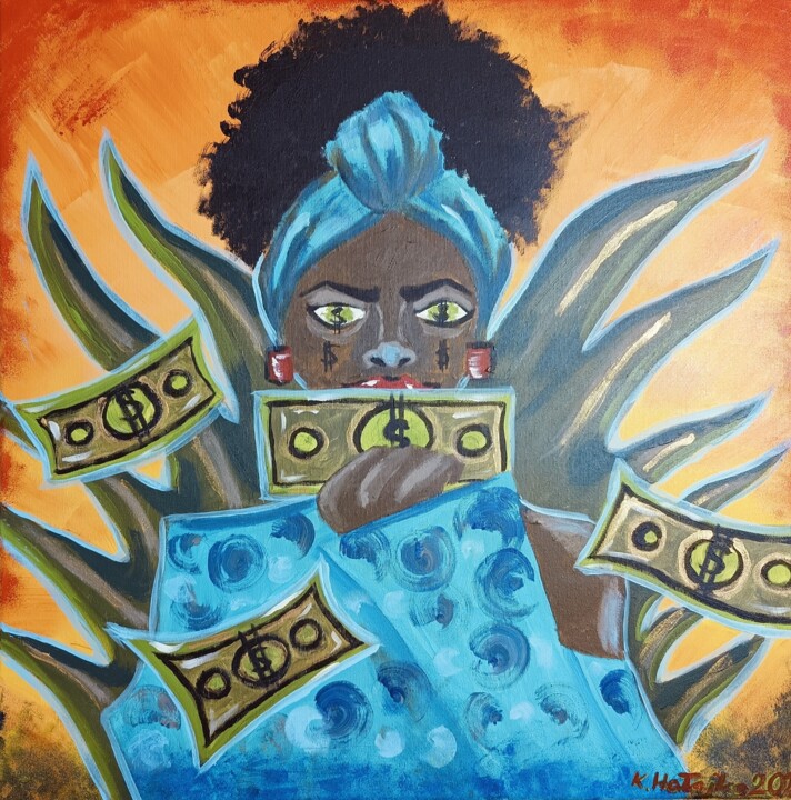 Malarstwo zatytułowany „Forbes Woman” autorstwa Karolina Maria Hałajko, Oryginalna praca, Akryl