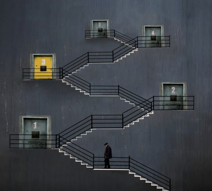 Photography titled "NO.3" by Alireza Bagheri Sani, Original Artwork, Manipulated Photography Mounted on artwork_cat.