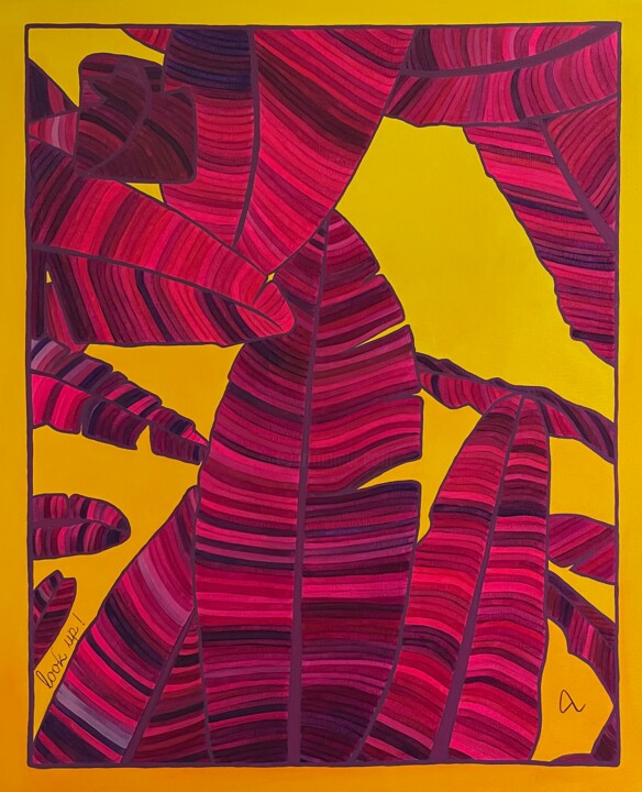 Painting titled "Look up!" by Aurore Labre, Original Artwork, Acrylic
