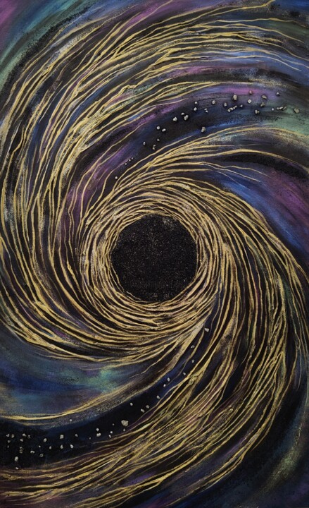 Abyss (Black Hole) 绘画, 31.5x19.7 in