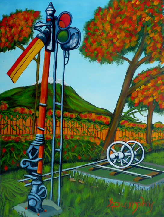 Whispers of the Iron Road Pittura, 16x12 in