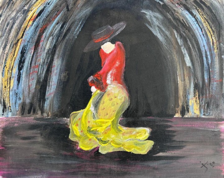 El Baile de Consumir Esperanza 绘画, 15.8x19.7 in
