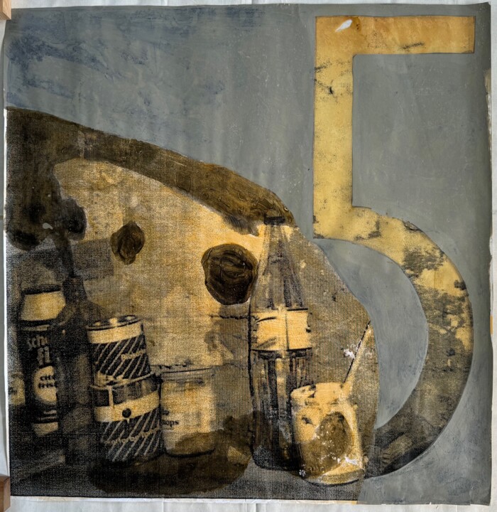 "Numbers 1" başlıklı Kolaj Birgit Karg tarafından, Orijinal sanat, Fotoşoplu fotoğrafçılık