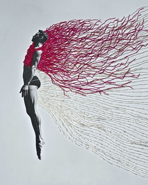 Lévitation Arte textil, 19,7x19,7 in