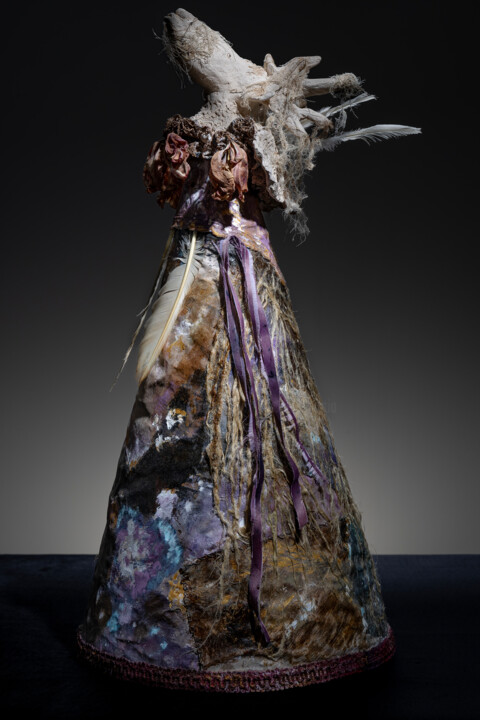Le chant du brame Sculpture, 24x11 in