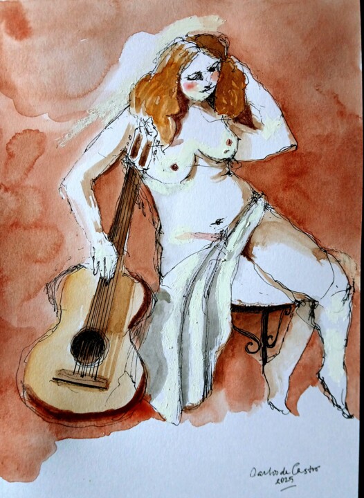 Schilderij,  8,3x5,7 in 