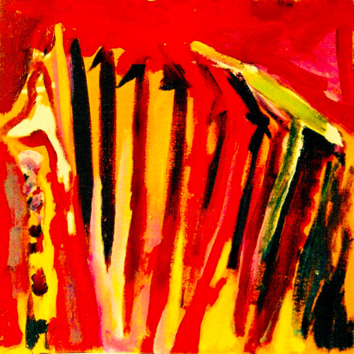 Accordion Series Composition IV Tablo, 19,7x19,7 in
