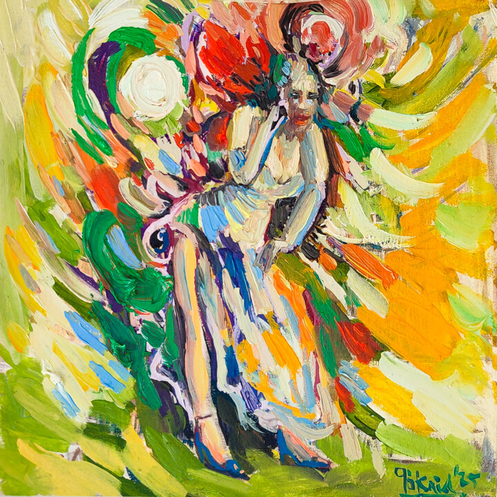 Schilderij,  9,8x9,8 in 