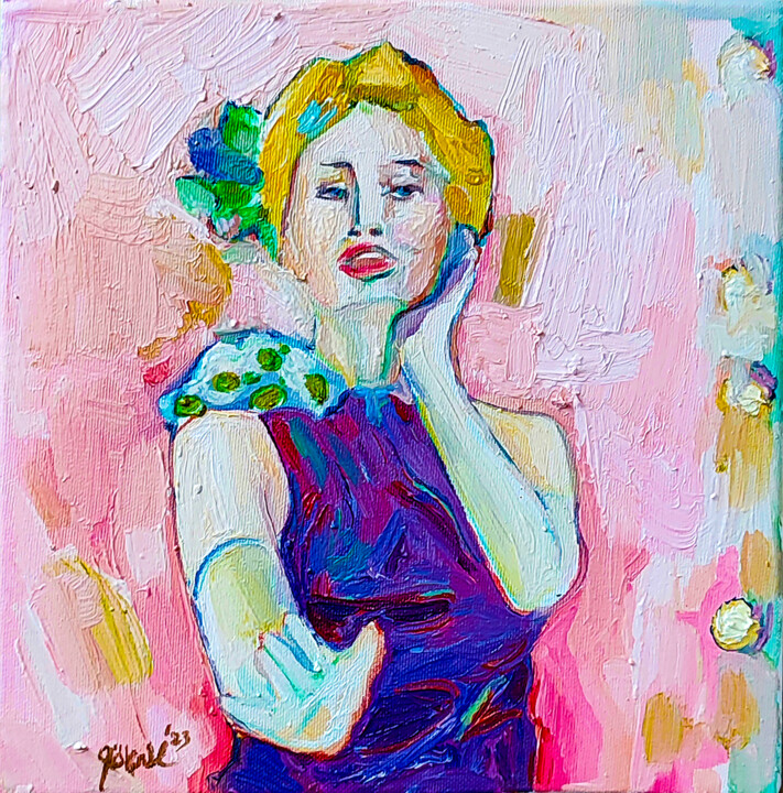 Shine With Love From Nurhan Damcıoğlu Series Картина, 9,8x9,8 in