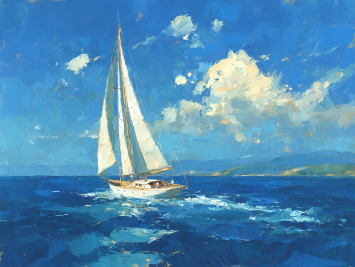 Viento Azul Arte digitale, 25,6x34,3 in