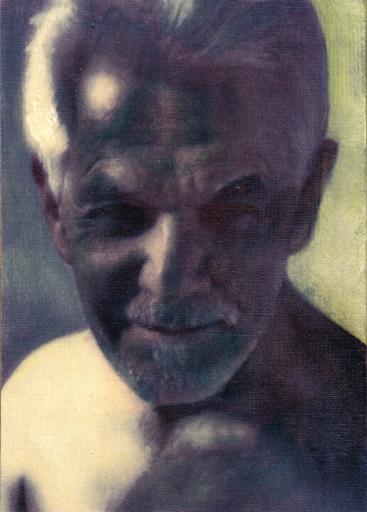 绘画 标题为“Chiaroscuro Self-Po…” 由Wilf Tilley, 原创艺术品, 油