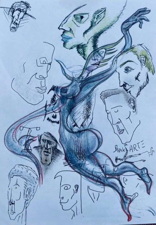 La quête Рисунок, 7,9x5,9 in