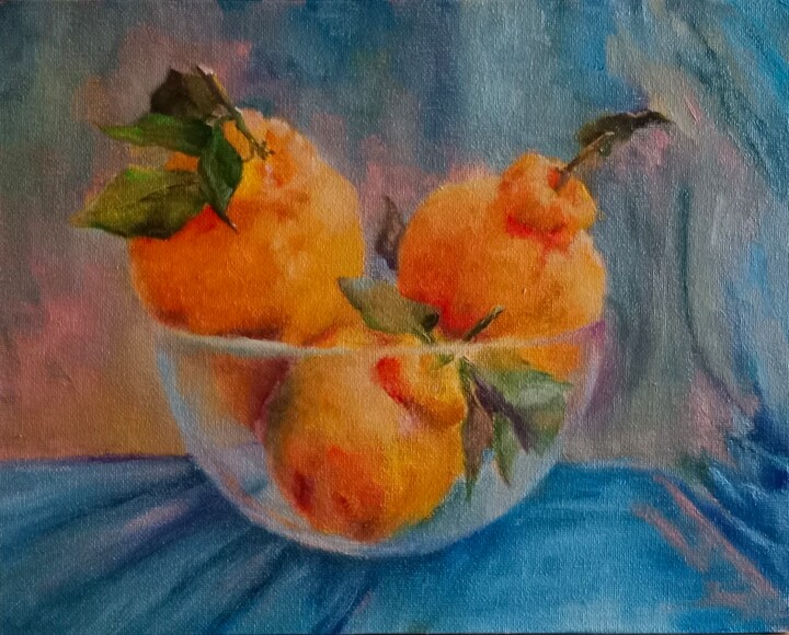 Hallabongs study Painting, 9.5x11.8 in