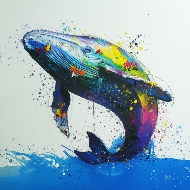 Blue Faith 绘画, 47.2x47.2 in