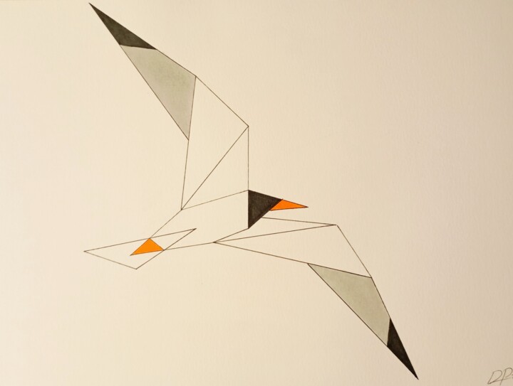 Seagull-10 图画, 9.5x12.6 in