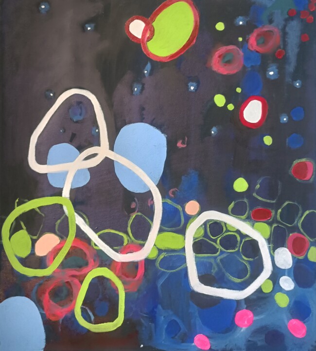 Картина под названием "Бездна" - Анна Богданова, Подлинное произведение искусства, Акрил