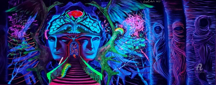 Threshold of eternity 绘画, 15.8x39.4 in
