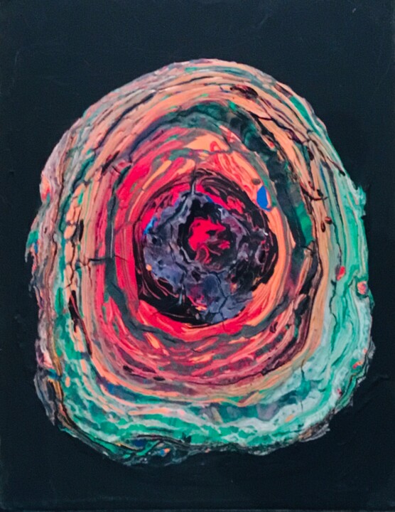 Unit #127 “Black Hole” 绘画, 14x11 in