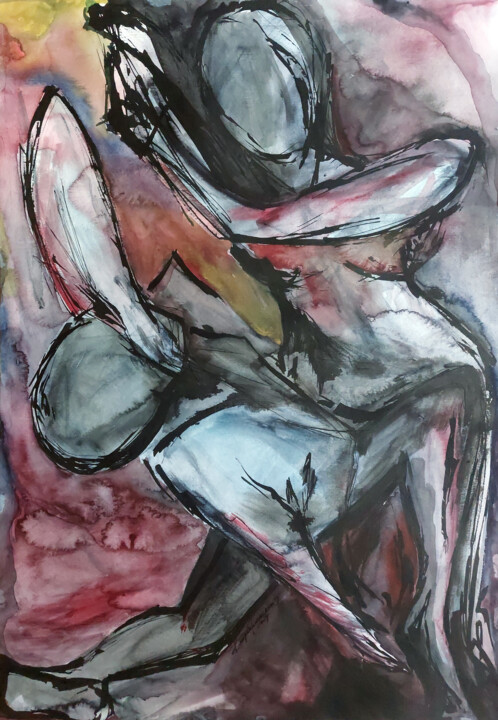 Step #2. Drama 绘画, 27.6x19.7 in