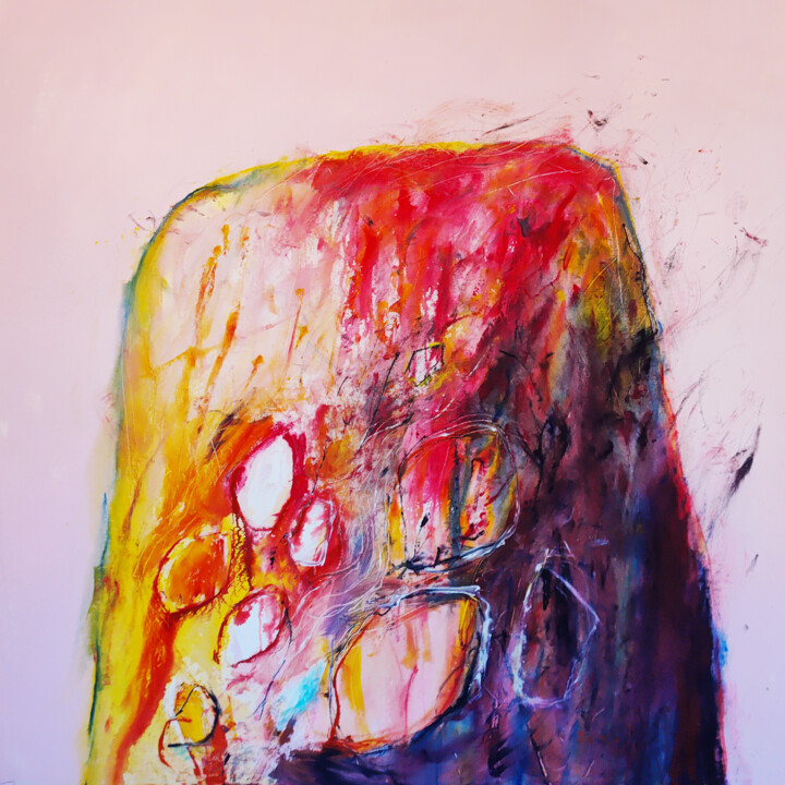 Schilderij getiteld "No está escrito" door Martin Zanollo, Origineel Kunstwerk, Acryl