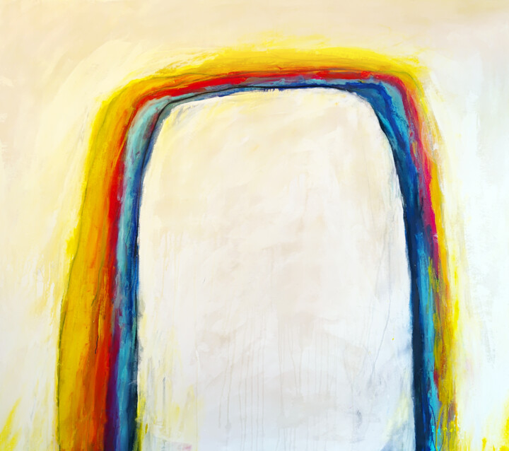 Schilderij getiteld "Open Door" door Martin Zanollo, Origineel Kunstwerk, Acryl
