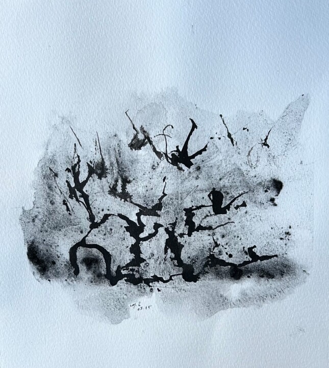 Après la déflagration 绘画, 12.8x9.8 in