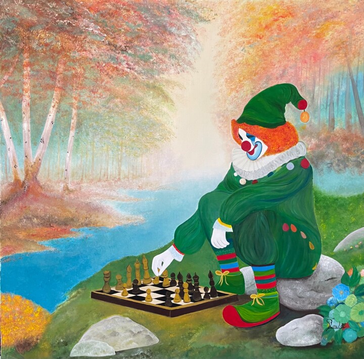 Peinture intitulée "The Quiet Move" par Roula Chreim, Œuvre d'art originale, Acrylique