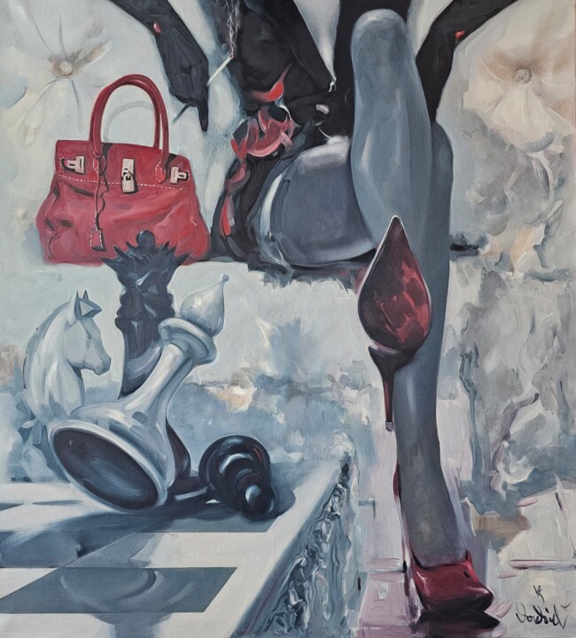 ,,Checkmate,, Картина, 43,3x39,4 in