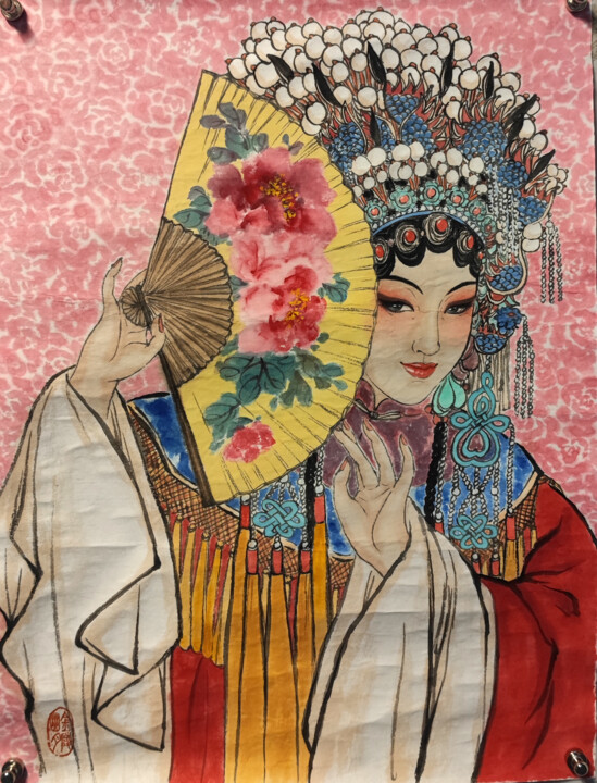 戏剧花旦 Tablo, 17,9x13,5 in