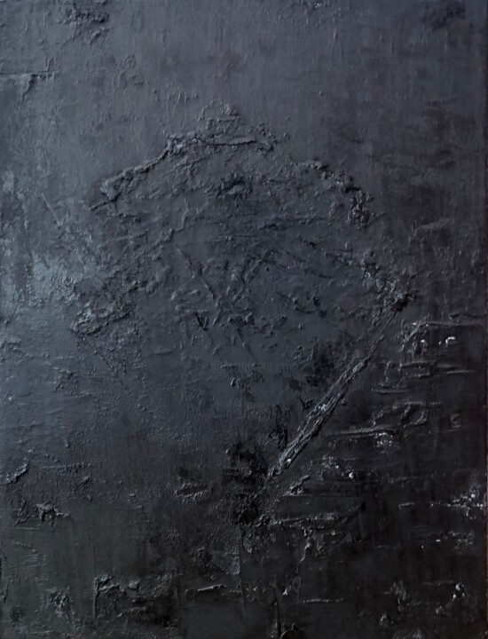 Черно-белая серия, Абстракция 23 绘画, 15.8x11.8 in