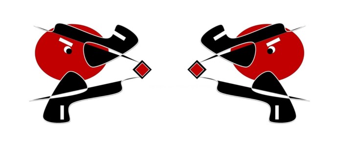 AI and KI red Digital Arts