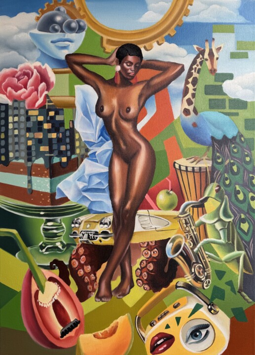 Vita somnium breve 绘画, 27.6x19.7 in