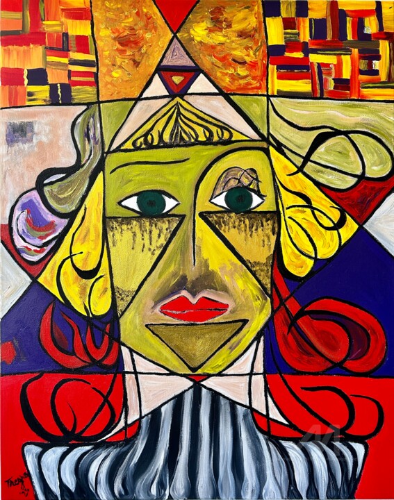 EYES WIDE OPEN 绘画, 27.6x21.7 in