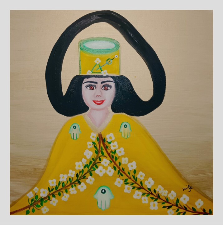 L'ÉLÉGANCE AU PARFUM DE JASMIN Pittura, 23,6x23,6 in