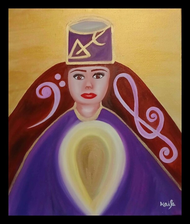GARDIENNE DU FÉMININ SACRÉ 绘画, 23.6x19.7 in