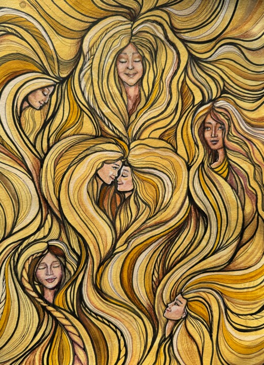 Sœurs Ζωγραφική, 16,5x11,8 in
