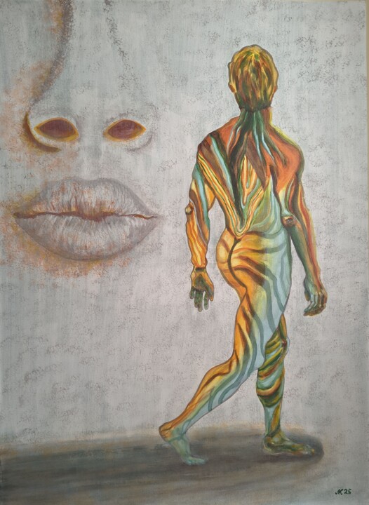 An impress 绘画, 35.4x25.6 in