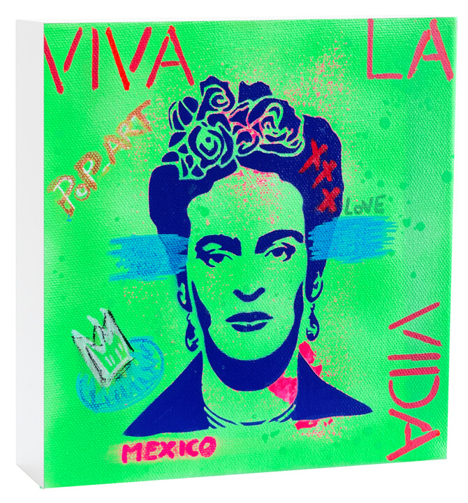 LA VIDA Painting, 7.9x7.9 in