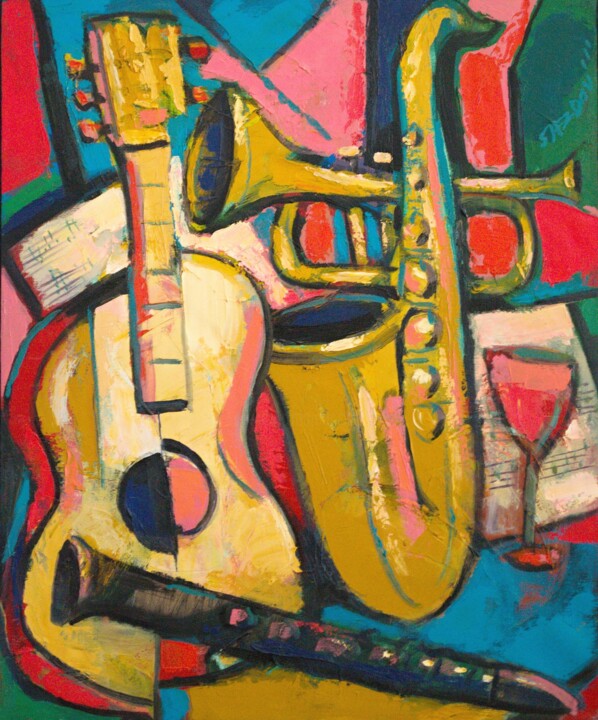 Feast in the Rehearsal 绘画, 23.6x19.7 in