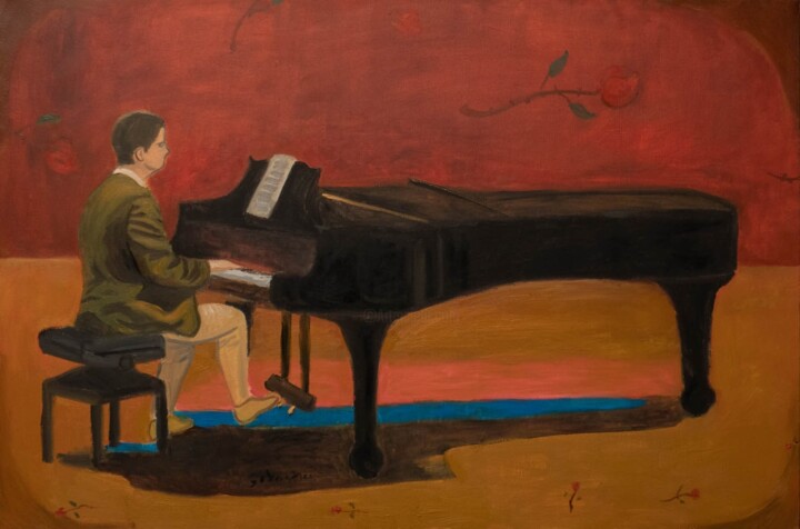 Le concert de piano 绘画, 31.5x47.2 in